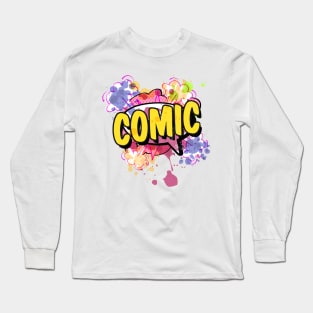 Comic Style Long Sleeve T-Shirt